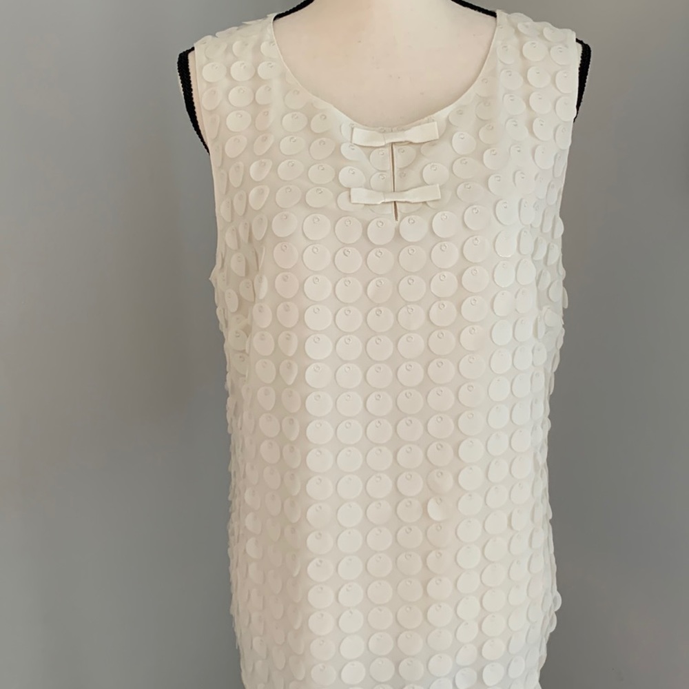 Talbots embellished tank blouse